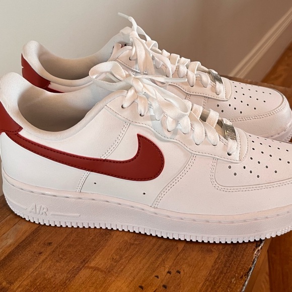 Nike Shoes - Nike Air Force 1  -  Red and white. NWOT